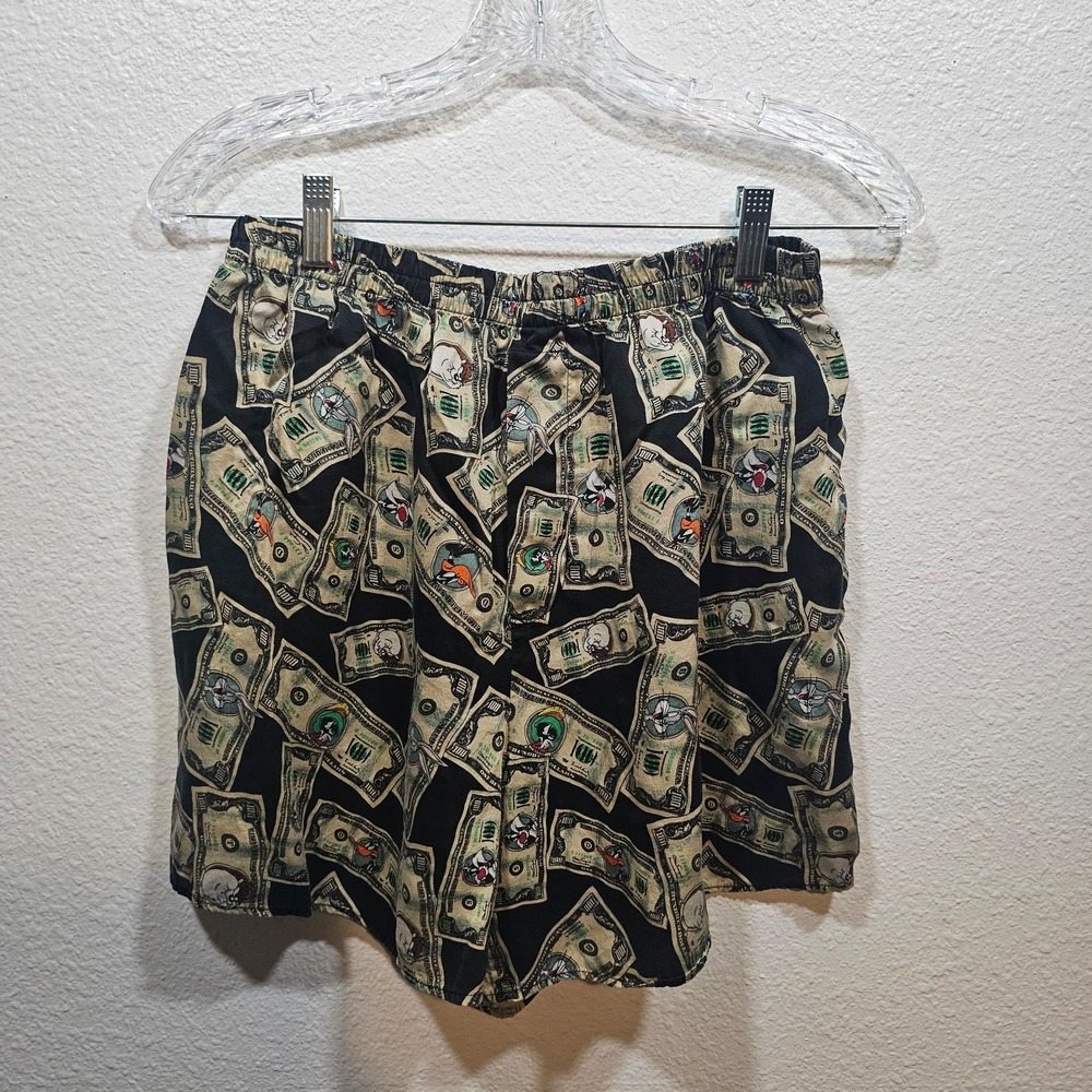Vintage 1994 100% Silk Looney Tunes Moneyโ Boxers Men's Size Large